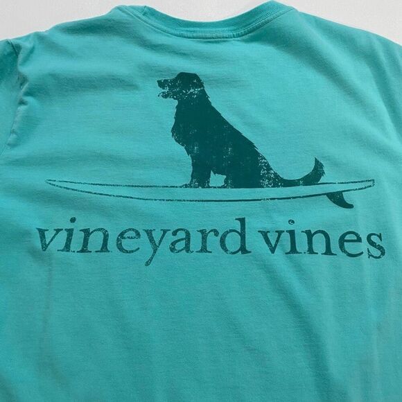 Vineyard Vines Men’s T-Shirt Large – Teal Whale Logo Short Sleeve Tee - Picture 10 of 11